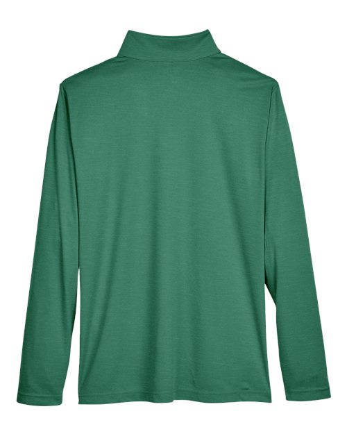Team 365 TT31H, Men's Zone Sonic Heather Performance Quarter-zip Pullover, Sport Forest Heather