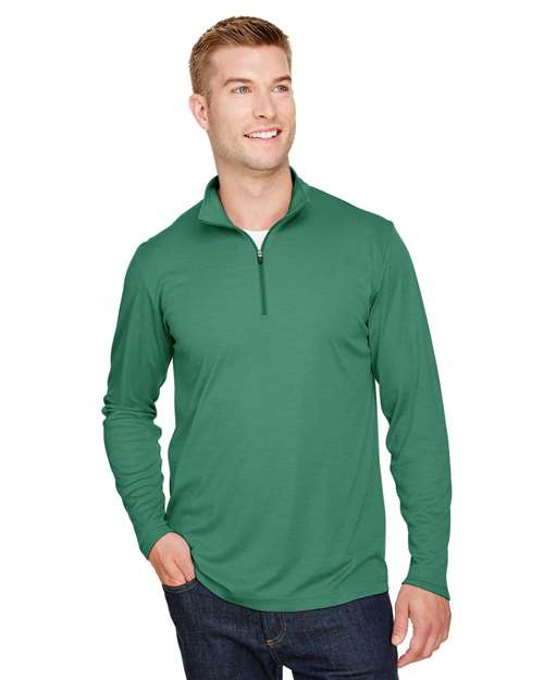 Men's Zone Sonic Heather Performance Quarter-Zip Pullover - - 13900 Sport Forest Heather 3-3.9 oz 701D9 AB Exclusive Brands Activewear Back to School 2025 CA CA New ab Long Sleeves Mens & Unisex Moisture-Management New AB Performance Polos & Knits Polyester - 100% Pullovers Quarter-Zips S&S Exclusive Brands Sun/UV Protection Team 365 Tops TT31H Zips