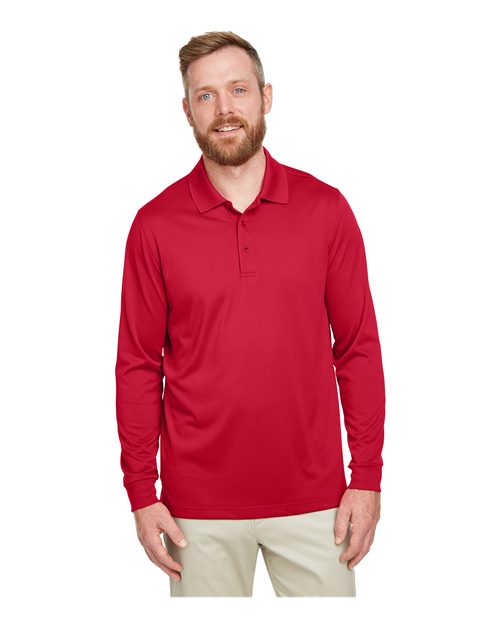 Men's Advantage Snag Protection Plus IL Long Sleeve Polo - - 13907 Red 214B9 6-6.9 oz AB Exclusive Brands Antimicrobial CA New ab Harriton Long Sleeves M348L Mens & Unisex Moisture-Management New AB Performance Polos Polos & Knits Polyester - 100% S&S Exclusive Brands Side Seams Snag Resistant Sport Shirts Sun/UV Protection Tops