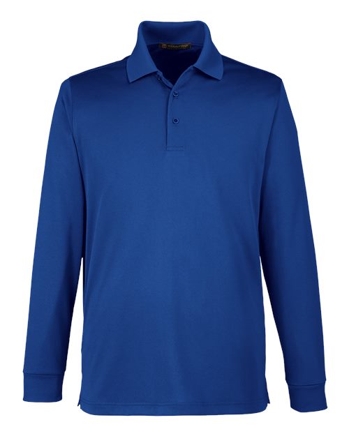 Harriton M348L, Men's Advantage Snag Protection Plus Il Long Sleeve Polo, True Royal