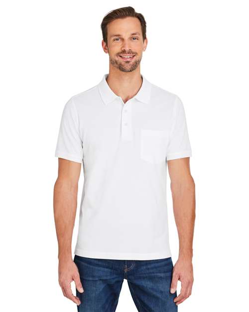 Men's Valiant Cotton Snag Protect Pocket Polo - - 13921 White 194B9 6-6.9 oz AB Exclusive Brands CA New ab Cotton - 100% Explore Industrial & Workwear Explore Industrial & Workwear - In the Field Harriton M205P Mens & Unisex New AB Pique Pockets Polos Polos & Knits Short Sleeves Snag Resistant Sport Shirts Tops