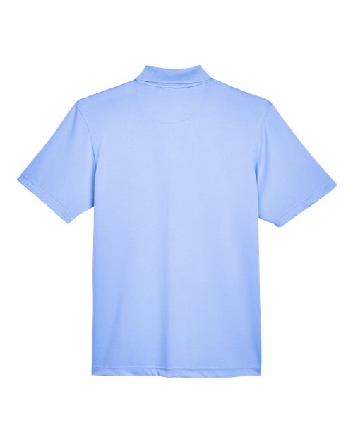 Harriton M345, Men's Advantage Snag Protection Plus Il Snap Placket Polo, Industry Blue