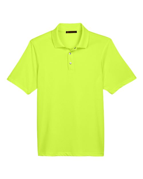 Harriton M345, Men's Advantage Snag Protection Plus Il Snap Placket Polo, Safety Yellow