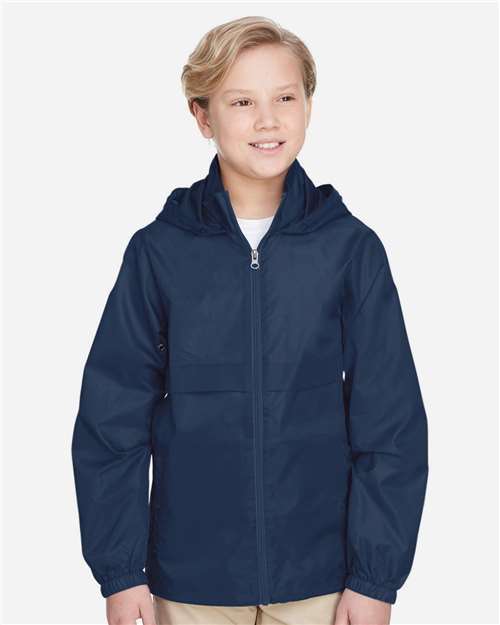 Team 365 TT73Y, Youth Zone Protect Lightweight Jacket, Sport Dark Navy