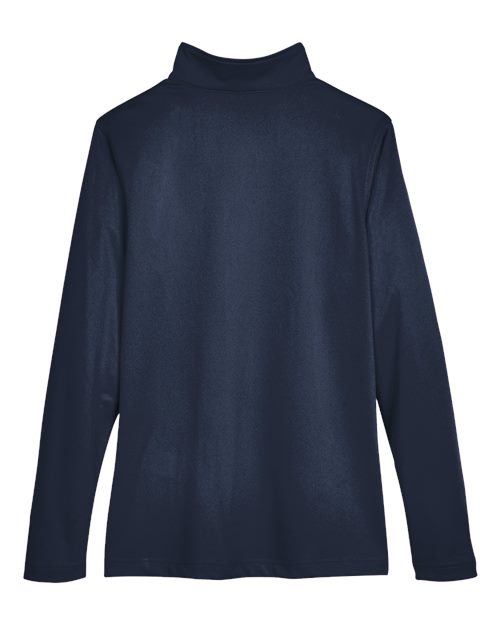 Harriton M748W, Women's Advantage Snag Protection Plus Quarter-zip Pullover, Dark Navy