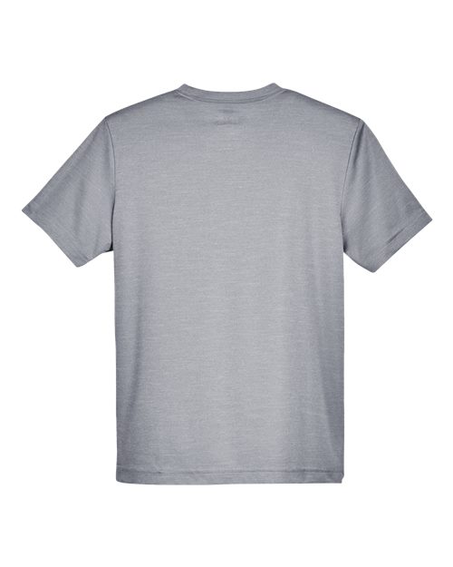 Team 365 TT11HY, Youth Sonic Heather Performance T-shirt, Athletic Heather