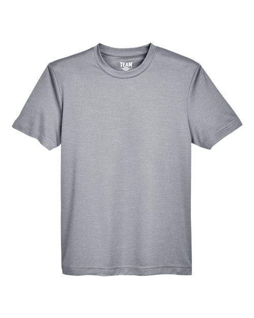 Team 365 TT11HY, Youth Sonic Heather Performance T-shirt, Athletic Heather