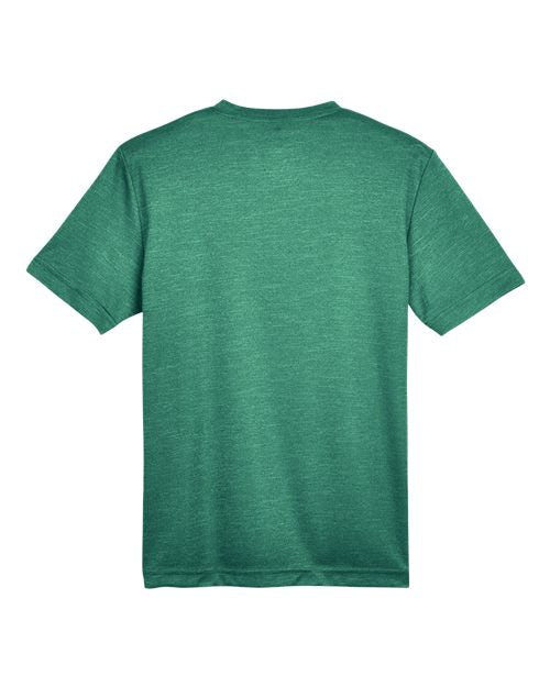 Team 365 TT11HY, Youth Sonic Heather Performance T-shirt, Sport Forest Heather