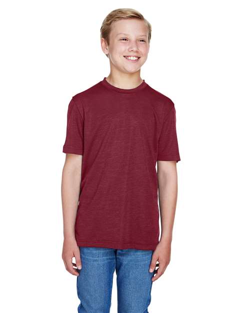 Youth Sonic Heather Performance T-Shirt - - 13941 Sport Maroon Heather 3-3.9 oz 674D9 AB Exclusive Brands Back to School 2025 CA CA New ab Crewneck Moisture-Management New AB Performance Polyester - 100% S&S Exclusive Brands Short Sleeves Side Seams T-Shirts T-Shirts - Premium Team 365 Tops TT11HY Youth