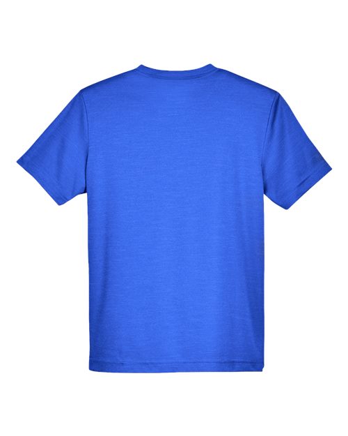Team 365 TT11HY, Youth Sonic Heather Performance T-shirt, Sport Royal Heather