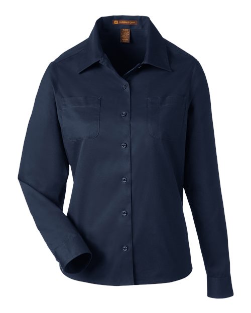 Harriton M585LW, Women's Advantage Il Workshirt, Dark Navy