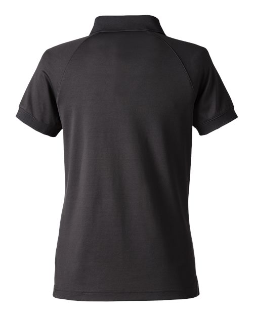 Harriton M208W, Women's Charge Snag And Soil Protect Polo, Black