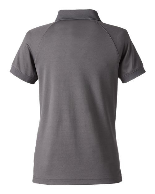 Harriton M208W, Women's Charge Snag And Soil Protect Polo, Dark Charcoal