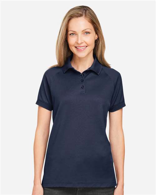 Harriton M208W, Women's Charge Snag And Soil Protect Polo, Dark Navy