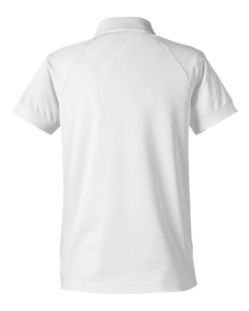 Harriton M208W, Women's Charge Snag And Soil Protect Polo, White