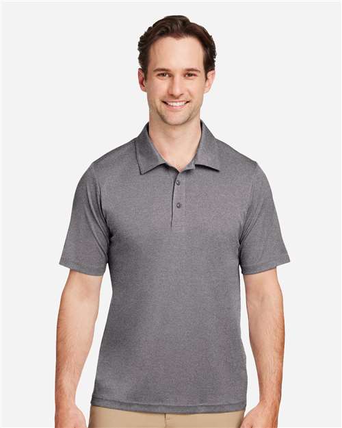 Team 365 TT51H, Men's Zone Sonic Heather Performance Polo, Dark Grey Heather