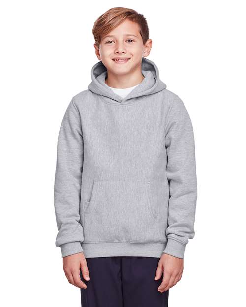 Youth Zone HydroSport™ Heavyweight Hooded Sweatshirt - - 13973 Athletic Heather 11-11.9 oz 761D9 AB Exclusive Brands CA New ab Fleece Fleece - Core - Hood Hooded Media Pocket New AB Pullovers S&S Exclusive Brands Safety Sweatshirts & Fleece Team 365 Tops TT96Y Youth