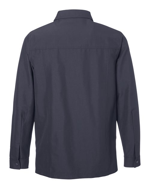 Harriton M72, Unisex Flex Twill Overshirt Jacket, Dark Charcoal