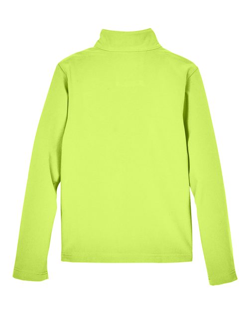 Team 365 TT80Y, Youth Leader Soft Shell Jacket, Safety Yellow