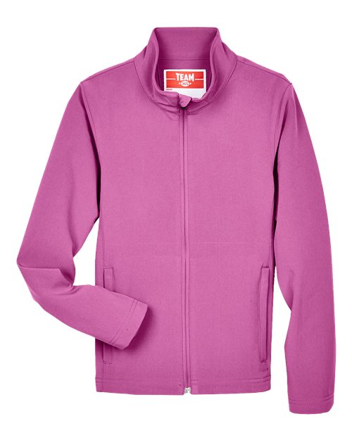 Team 365 TT80Y, Youth Leader Soft Shell Jacket, Sport Charity Pink