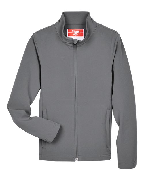 Team 365 TT80Y, Youth Leader Soft Shell Jacket, Sport Graphite