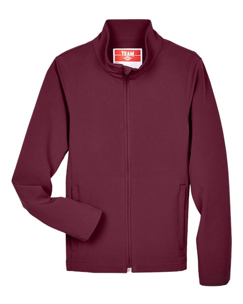 Team 365 TT80Y, Youth Leader Soft Shell Jacket, Sport Maroon