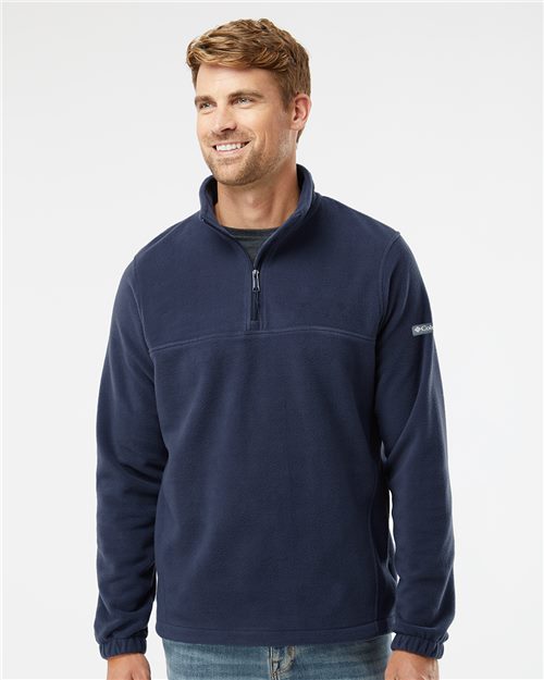 Men's Steens Mountain™ Half-Zip Pullover - - 12284 09824 2025 Fleece and Outerwear 212486 Columbia Cotton Fleece Long Sleeves Mens & Unisex Outerwear Polyester - 100% Premium Fashion Pullovers Quarter-Zips S&S Exclusive Brands the edit fall fleece 2025 Tops Visible Logos Your Guide to Corporate Apparel