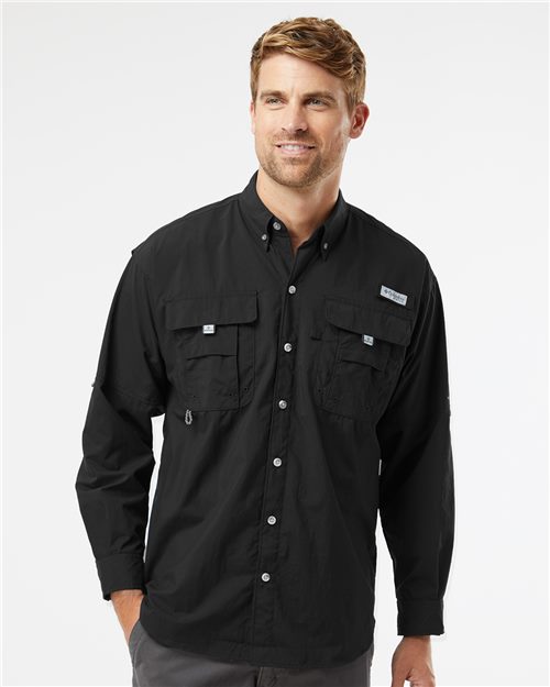Men's PFG Bahama™ II Shirt - - 12287 11924 212463 Antimicrobial Columbia Get the Look - Columbia - 2 Long Sleeves Mens & Unisex Mesh Nylon Pockets Premium Fashion Relaxed S&S Exclusive Brands Sun/UV Protection Tops Visible Logos Wovens Wovens & Dress Shirts
