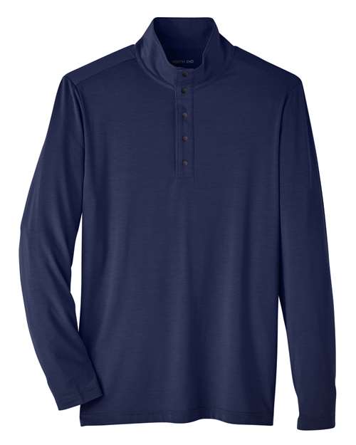 North End NE400, Men's Jaq Stretch Performance Snap-neck Pullover, Classic Navy