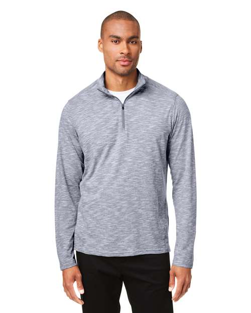Men's Eclipse Jacquard Quarter-Zip Pullover - - 14034