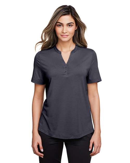 Women's JAQ Snap-Up Stretch Performance Polo - - 14042