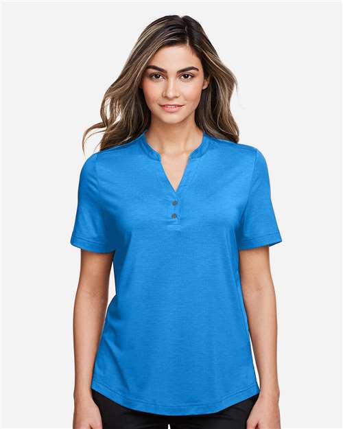 Women's JAQ Snap-Up Stretch Performance Polo - - 14042