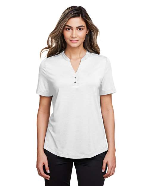 Women's JAQ Snap-Up Stretch Performance Polo - - 14042