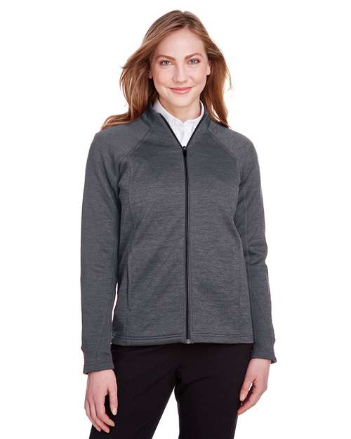 Women's Flux 2.0 Full-Zip Jacket - - 14057 Carbon Heather Black 198D3 6-6.9 oz AB Exclusive Brands CA New ab Fleece Full-Zips Jackets Long Sleeves NE712W New AB North End Outerwear Pockets Polos & Knits Polyester - 100% S&S Deep Deals Water Resistant Womens Zips
