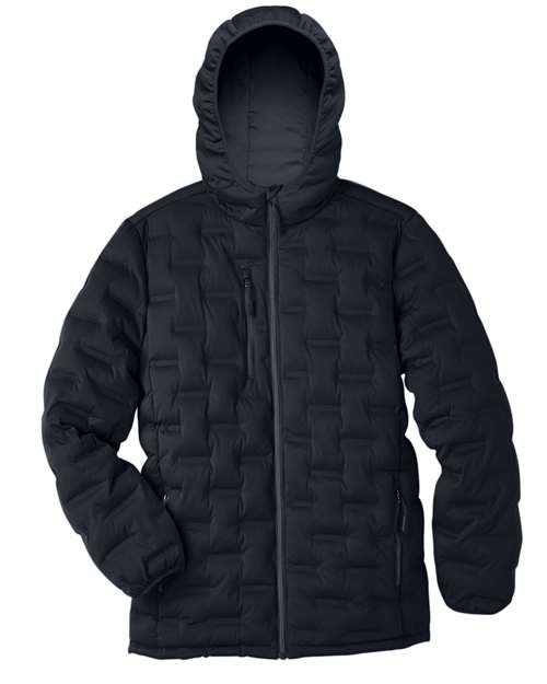 North End NE708, Men's Utk Subdown Loft Puffer Jacket, Black/ Carbon