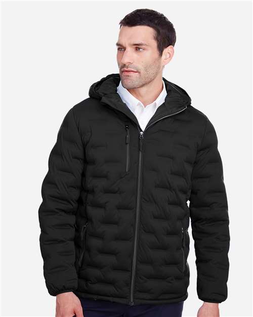 North End NE708, Men's Utk Subdown Loft Puffer Jacket, Black/ Carbon