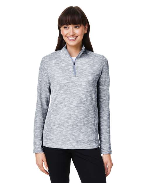 Women's Eclipse Jacquard Quarter-Zip Pullover - - 14078 Black Heather 179D3 AB Exclusive Brands Activewear CA New ab Corporate Corporate Gifting & Incentives Corporate Gifting - Mid-Range Explore School & Team Jackets NE415W New New AB North End Performance Pullovers Quarter-Zips Recycled School & Team - Coaches School & Team - Teams Tops Womens Zips