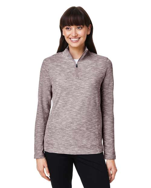 Women's Eclipse Jacquard Quarter-Zip Pullover - - 14078 Burgundy Heather 179D3 AB Exclusive Brands Activewear CA New ab Corporate Corporate Gifting & Incentives Corporate Gifting - Mid-Range Explore School & Team Jackets NE415W New New AB North End Performance Pullovers Quarter-Zips Recycled School & Team - Coaches School & Team - Teams Tops Womens Zips