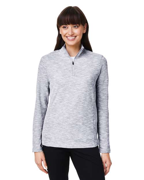 Women's Eclipse Jacquard Quarter-Zip Pullover - - 14078 Platinum Heather 179D3 AB Exclusive Brands Activewear CA New ab Corporate Corporate Gifting & Incentives Corporate Gifting - Mid-Range Explore School & Team Jackets NE415W New New AB North End Performance Pullovers Quarter-Zips Recycled School & Team - Coaches School & Team - Teams Tops Womens Zips