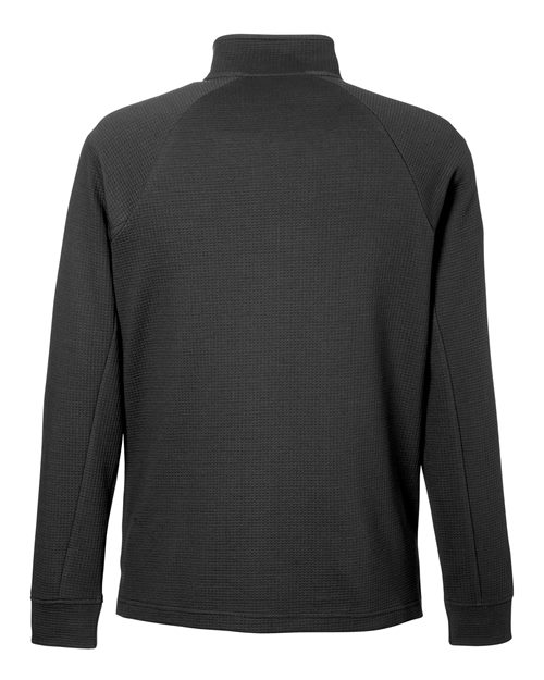 North End NE200, Men's Rhythm Waffle Quarter-zip Pullover, Black
