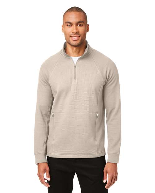 Men's Rhythm Waffle Quarter-Zip Pullover - - 14080