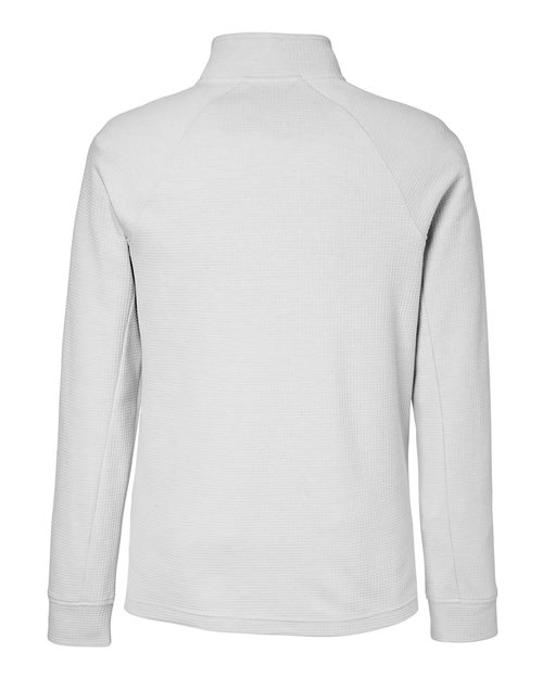 North End NE200, Men's Rhythm Waffle Quarter-zip Pullover, Platinum