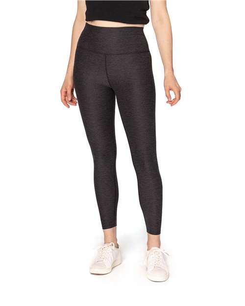 Women's Impact Leggings - - 14086 Black Heather 280L 785E0 Activewear Bottoms CA New ab Camouflage Leggings New AB Pants Recycled Spandex Sustainable Manufacturing Sustainable Materials Sustainable Styles Tear Away Threadfast Apparel Womens