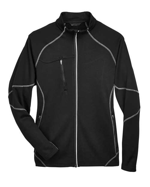 North End 88174, Men's Gravity Performance Fleece Jacket, Black
