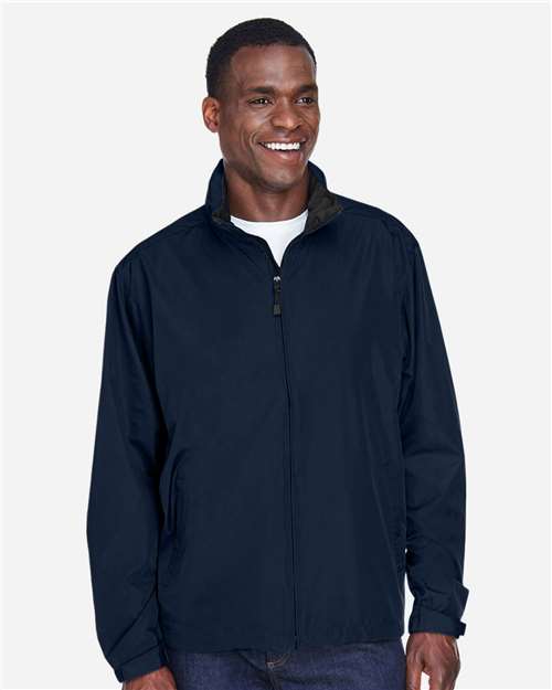 Men's Techno Lite Jacket - - 14123 Midnight Navy 130D3 88083 AB Exclusive Brands Adjustable CA New ab Drawstring Full-Zips Hooded Jackets Mens & Unisex New AB North End Outerwear Performance Pockets Polyester - 100% S&S Exclusive Brands Water Resistant Zips