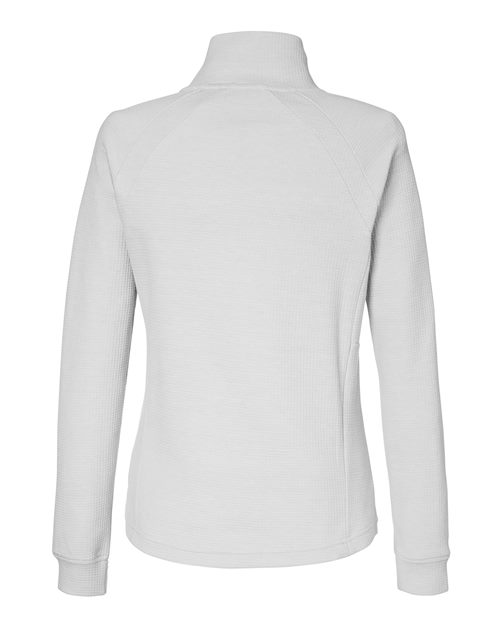 North End NE200W, Women's Rhythm Waffle Cross-neck Pullover, Platinum