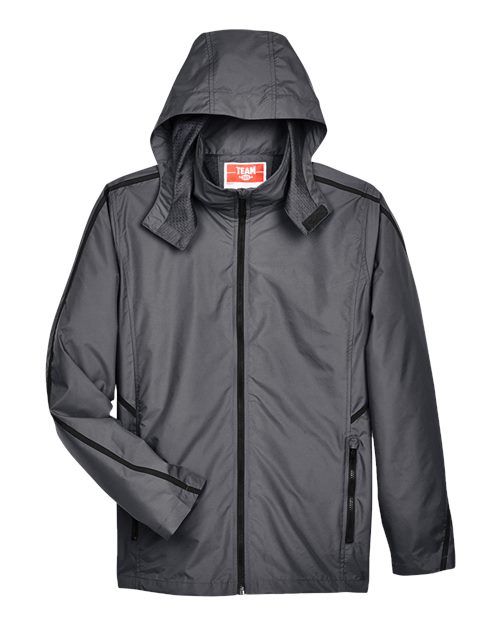 Team 365 TT70, Unisex Conquest Jacket With Mesh Lining, Sport Graphite