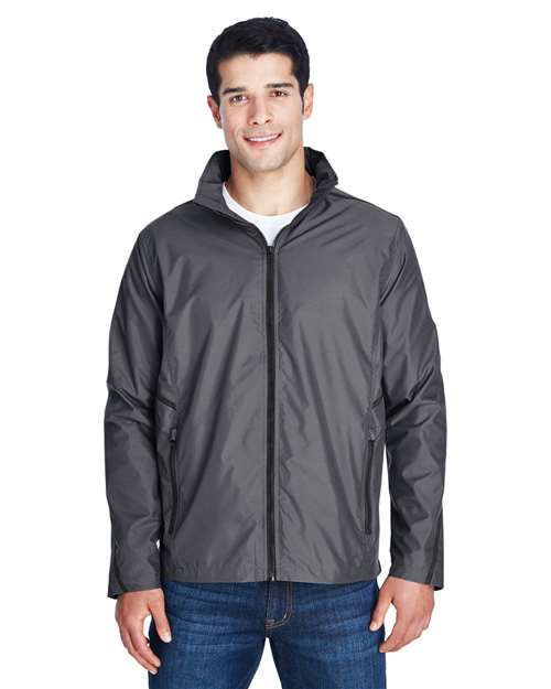 Unisex Conquest Jacket with Mesh Lining - - 14178 Sport Graphite 726D9 AB Exclusive Brands Activewear CA New ab Full-Zips Hooded Jackets Mens & Unisex New AB Nylon Outerwear Performance S&S Exclusive Brands Team 365 TT70 Zips