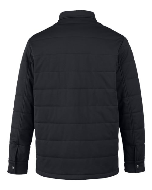 Harriton M821, Unisex Guardian Soft Shell Chore Coat, Black