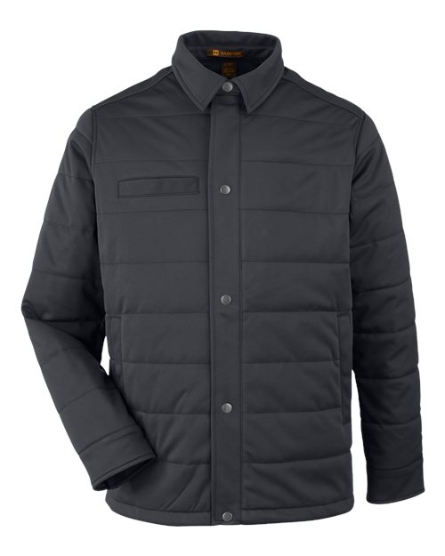 Harriton M821, Unisex Guardian Soft Shell Chore Coat, Dark Charcoal